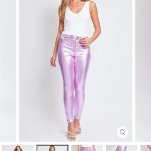 YMI High Rise Metallic Skinny Pants 1X